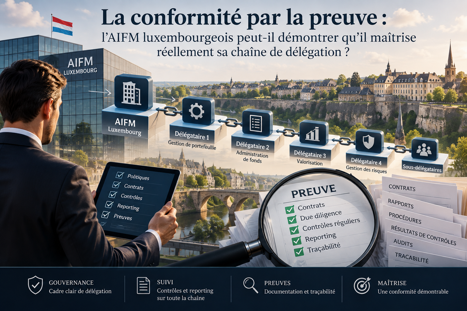 La conformité par la preuve : l’AIFM luxembourgeois peut-il démontrer qu’il maîtrise réellement sa chaîne de délégation ?